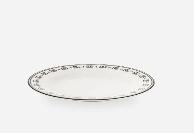 BLK/WHT -2 PIECE DISH SET - D&G0040