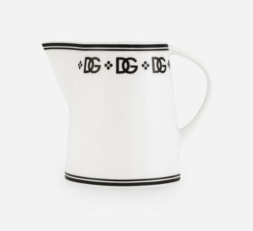 BLK/WHT MILK JUG - D&G0051