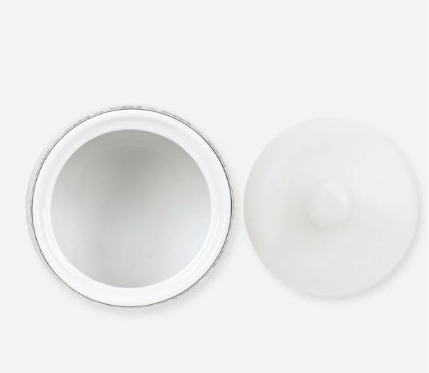 BLK/WHT SUGAR BOWL -D&G0053