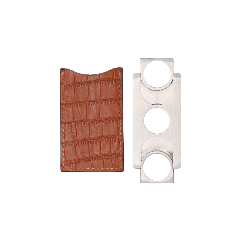 CIGAR CUTTER PRINTED CALFSKIN CROCODILE : SIENA