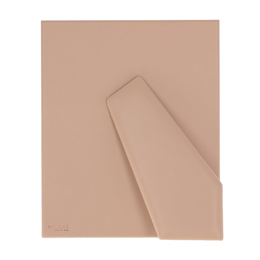 STITCHED PADDED LEATHER FRAME 18X24- PINK