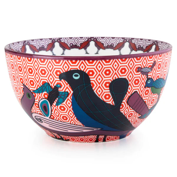 Bowl Porcelain Birds of Paradise - 15 cm