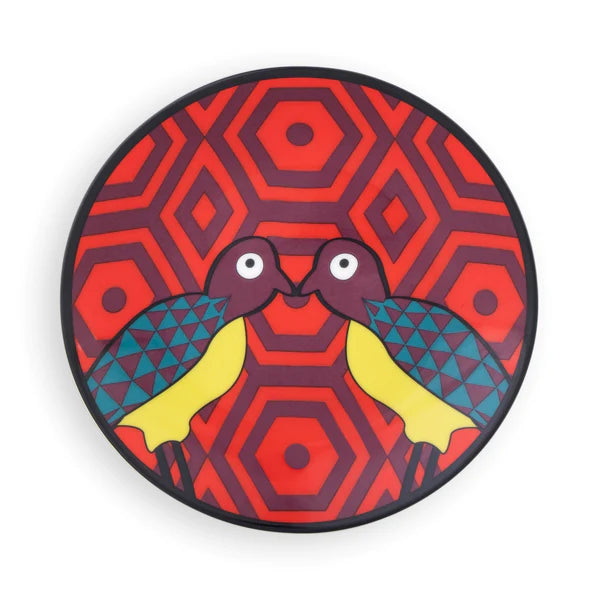 Plate Birds of Paradise - 15.3 cm - Set of 4