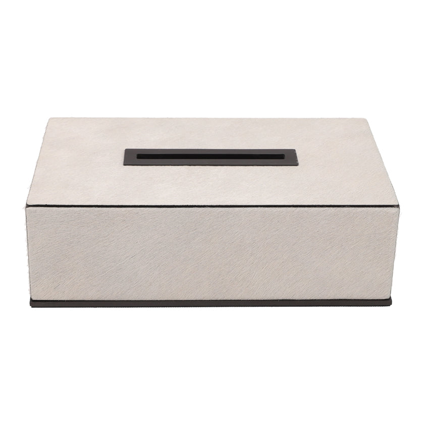 FIRENZE TISSUE HOLDER RECTANGULAR PONY: WHITE
