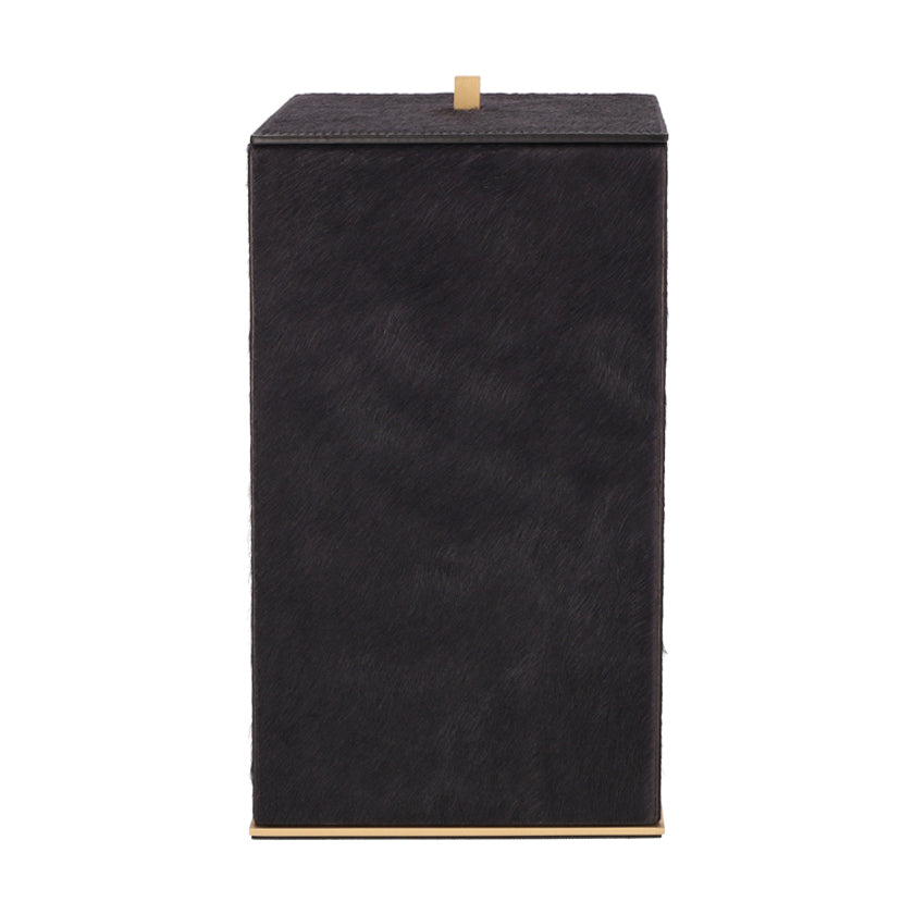 FIRENZE BIN SQUARE PONY: BLACK STITCHING: BLACK CM 18.5 X 18.5 | H. CM 32.5