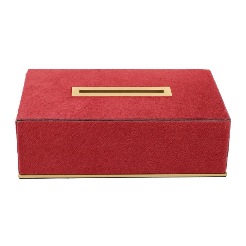 FIRENZE TISSUE HOLDER RECTANGULAR PONY: PAPAYA