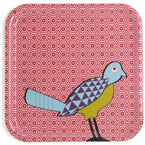 Square Tray Birds of Paradise