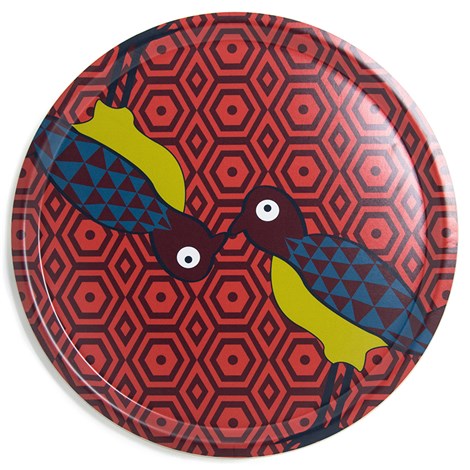 Round Tray Birds of Paradise