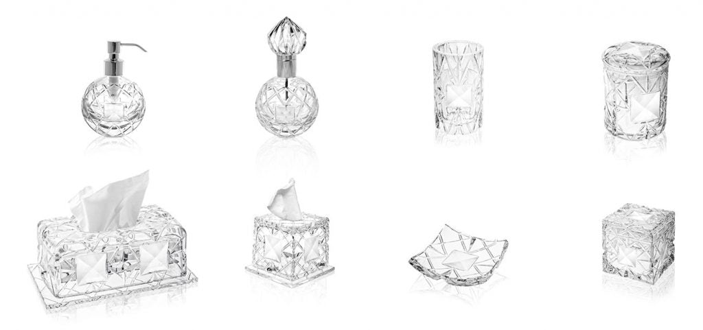 Origami rectangular tissues holder with base