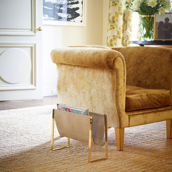 Classic Crocodile Magazine Rack