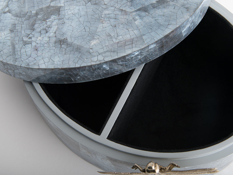 Oval Dragonfly Box - Russian Blue