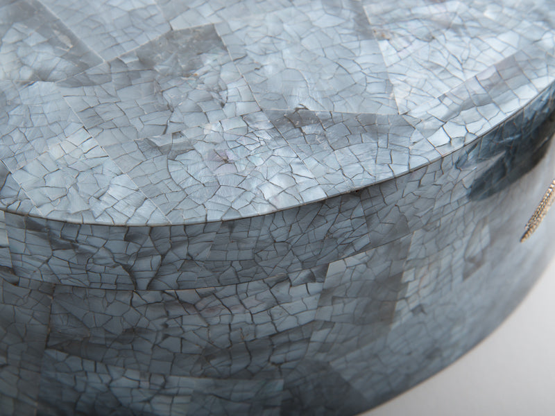 Oval Dragonfly Box - Russian Blue