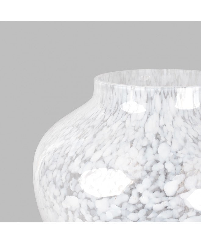 Macchia su Macchia Opaline white Olla Vase Large