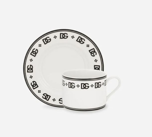 BLK/WHT SET OF 2 MINI CUPS D&G0050