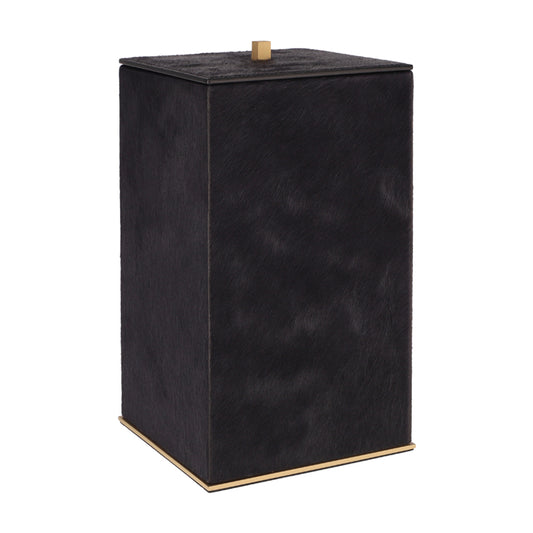 FIRENZE BIN SQUARE PONY: BLACK STITCHING: BLACK CM 18.5 X 18.5 | H. CM 32.5