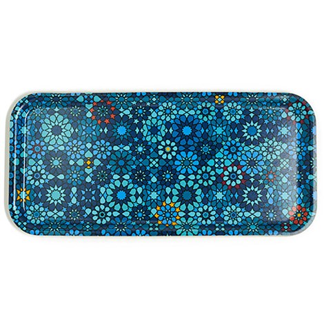 Rectangular Tray Mouchableh Blue