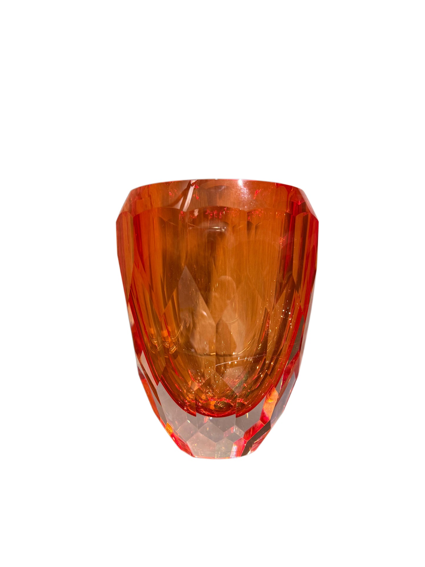 The Carnelian Faceted Crystal Vase