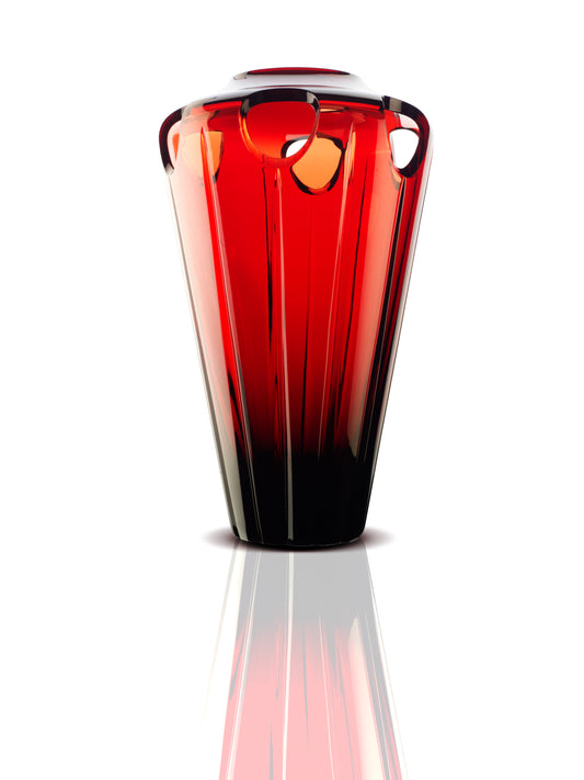 Orchidee Red Conical Vase