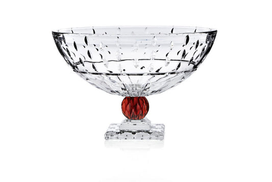 ISADORA BOWL W/AMBER AND CLEAR BASE