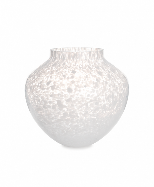 Macchia su Macchia Opaline white Olla Vase Large